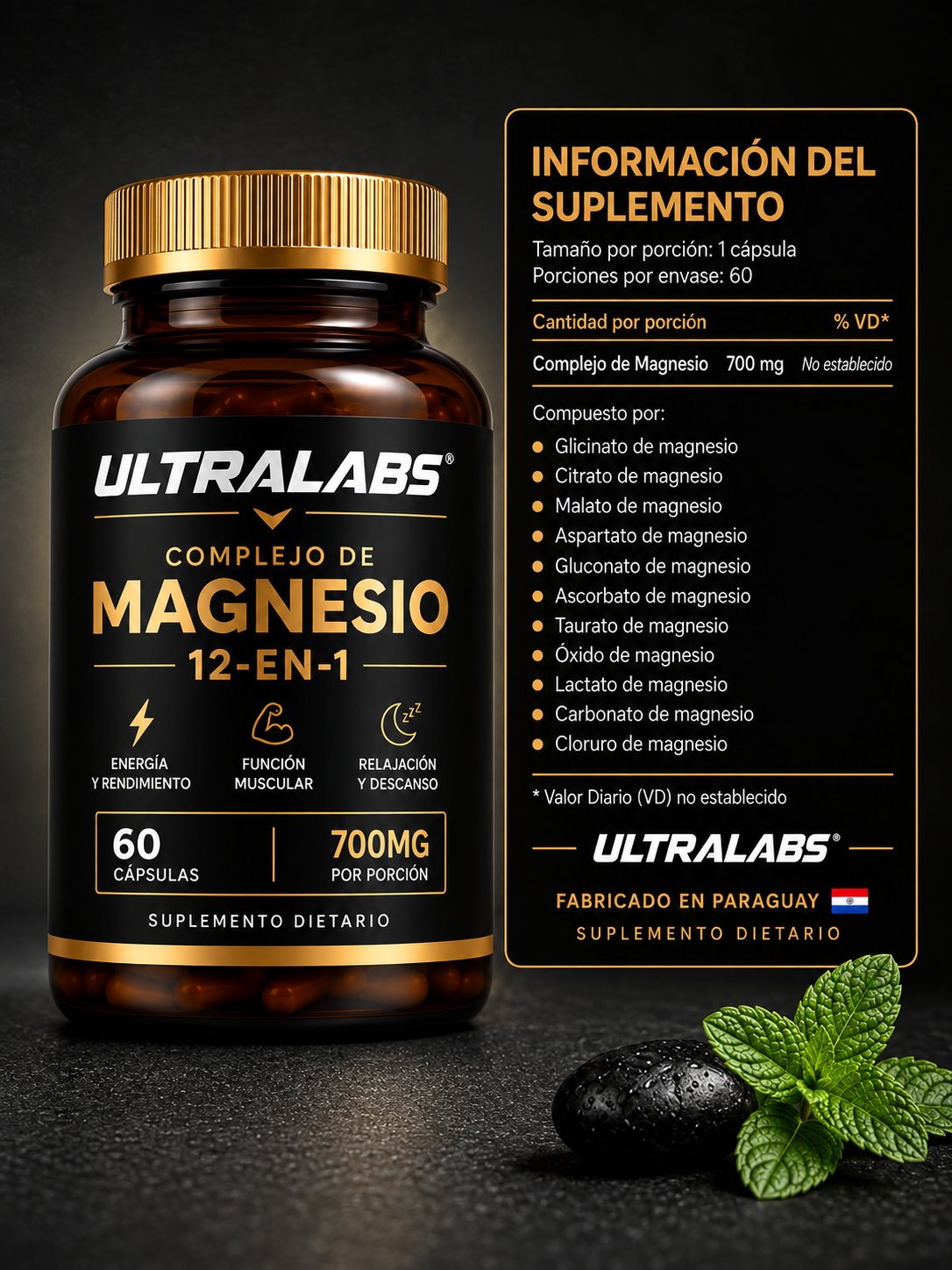 Complejo de Magnesio 12 en 1 - UltraLabs®